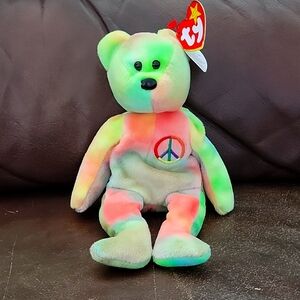 Peace the beanie Bear